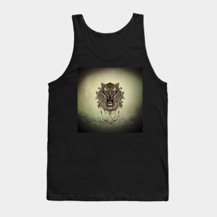 Elegant owl with skull Tank Top